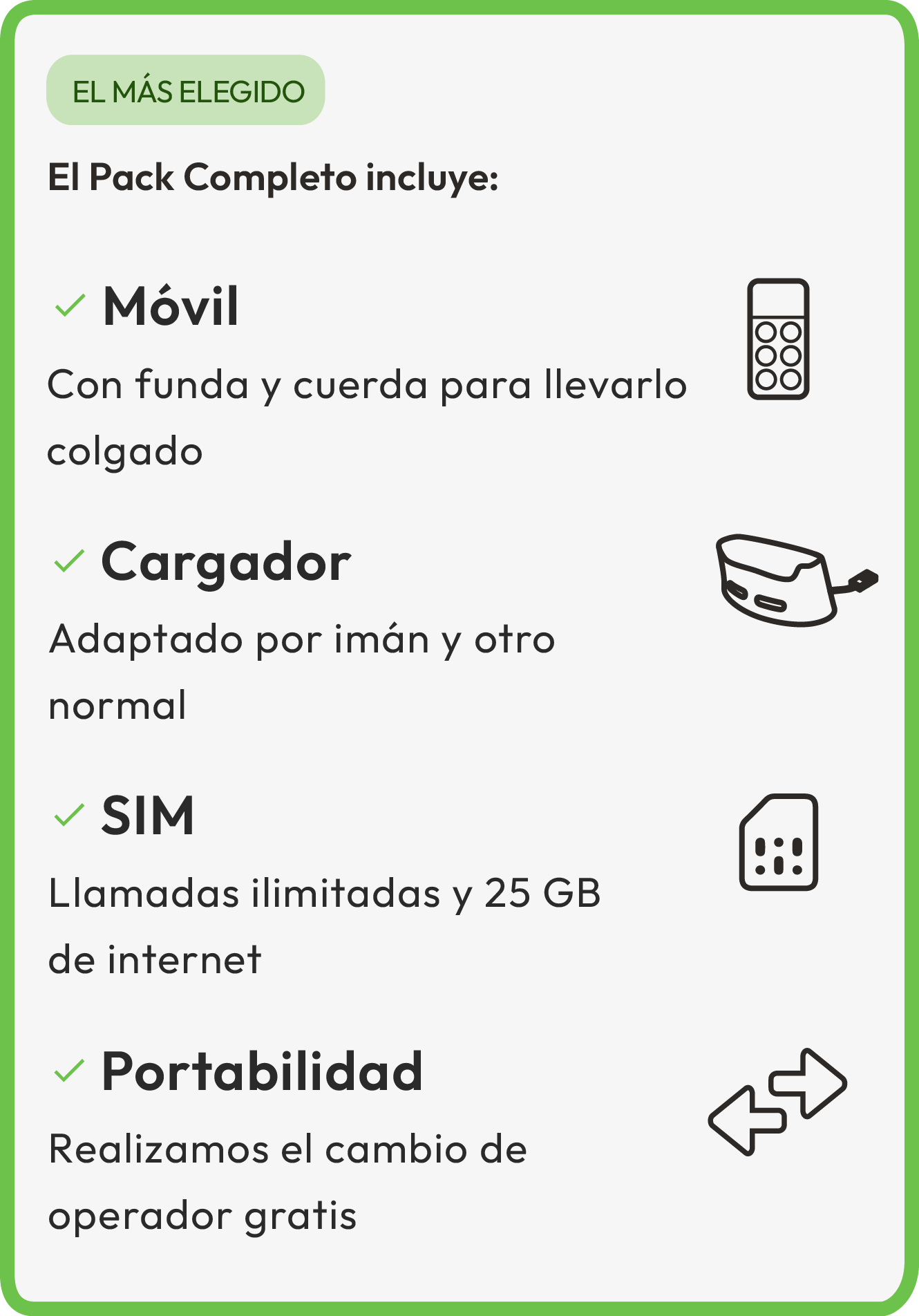 Imagen que muestra las cosas que incluye el Pack Completo de Maximiliana